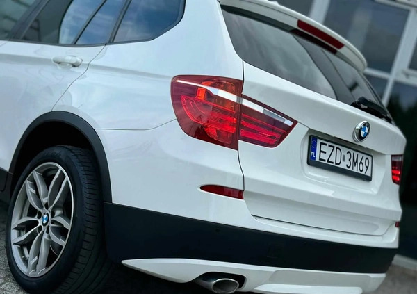 BMW X3 cena 72900 przebieg: 139000, rok produkcji 2014 z Torzym małe 781